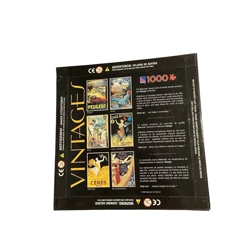 Jigsaw Puzzle. Sure-Lox Vintages Collection Cycles 